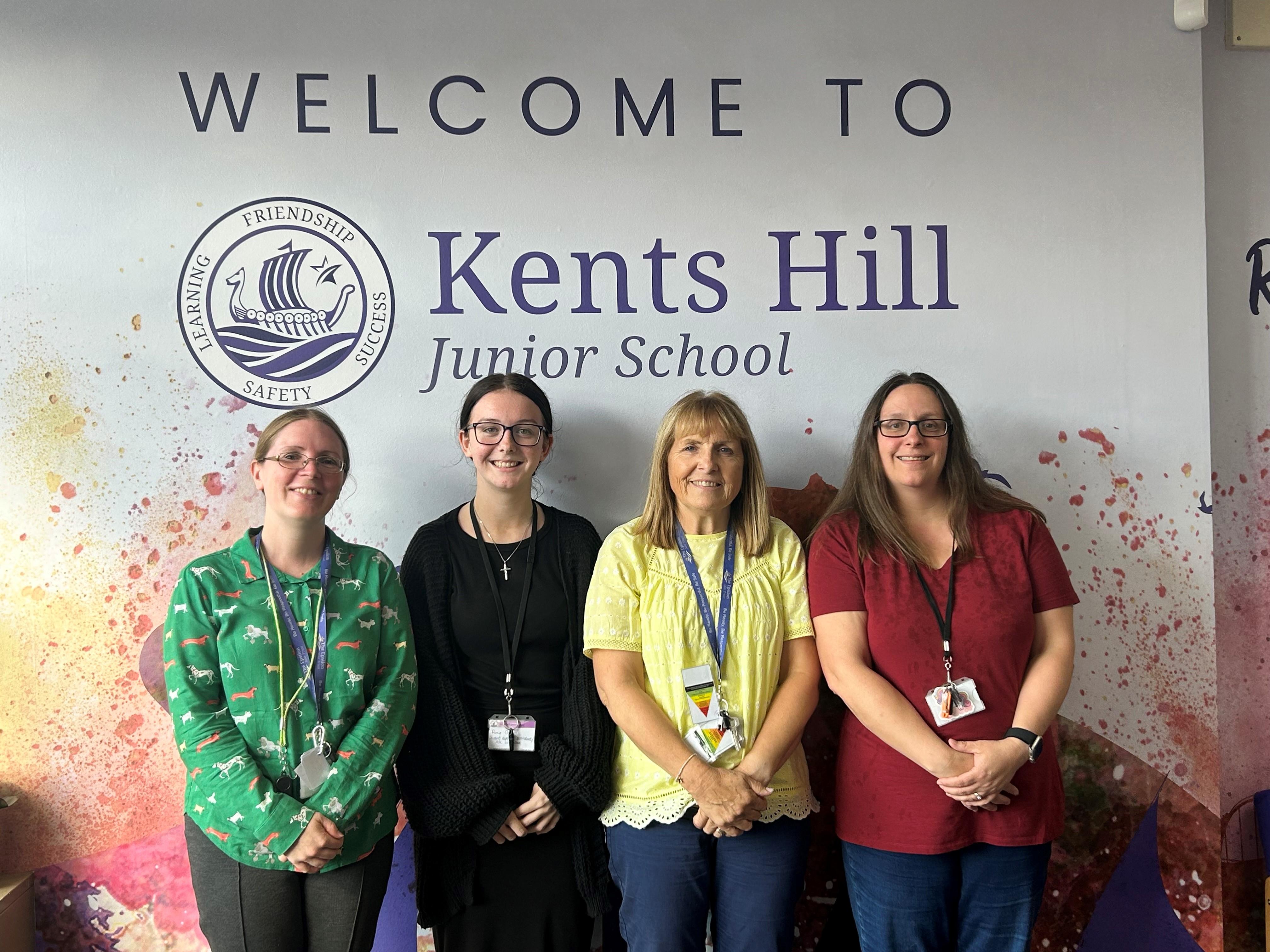 (L-R) Mrs Herbert-Brown, Miss Oakwell, Mrs Mole & Ms Fatt (Wrap Around Care Lead)